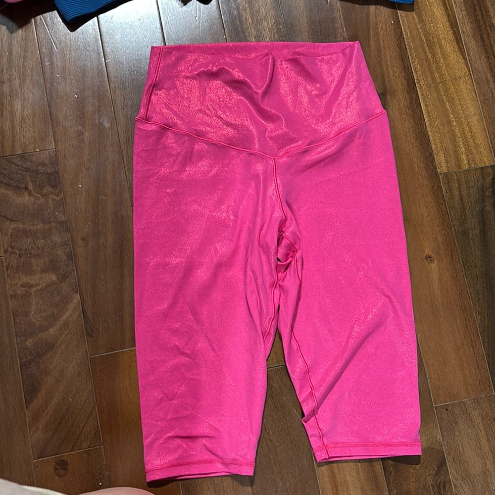 Aerie offline pink sparkling leggings